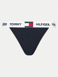 Tommy Hilfiger Figi klasyczne UW0UW05622 Granatowy. Niebieskie figi Tommy Hilfiger, bez wzorów, z syntetyku. Za 79.99 zł.