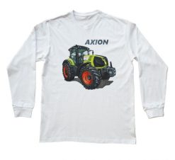 Claas — bluzka z długim rękawem (Rozmiar: 7 - 8 lat; Kolor koszulki: biały; Rodzaj nadruku: Claas). Białe bluzki nikiniki, s, bez wzorów, z bawełny, bez kołnierzyka, bez ramiączek. Za 69.00 zł.