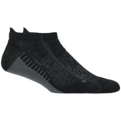 Skarpetki sportowe dla dorosłych Performance Run Ankle Sock. Czarne skarpetki ASICS, bez wzorów, z elastanu. Za 69.99 zł.