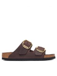 Birkenstock Klapki Arizona Big Buckle 1032916 Beżowy ciemny. Brązowe klapki Birkenstock, bez wzorów, ze skóry, bez obcasa, bez zapięcia. Za 719.99 zł.