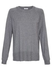 MOSS COPENHAGEN Sweter "Neila Rachelle" w kolorze szarym rozmiar: L/XL. Szare swetry Moss Copenhagen, l, bez wzorów, z wiskozy, bez ramiączek. Za 110.04 zł.