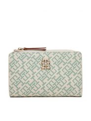 Tommy Hilfiger Duży Portfel Damski Th Monoplay Leather Med 7 Wallet AW0AW17417 Écru. Portfele Tommy Hilfiger, bez wzorów, ze skóry. Za 349.99 zł.
