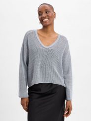 Drykorn sweter z koronki - Somaija Kobiety beżowy, M. Brązowe swetry DRYKORN, m, bez wzorów, z dzianiny, eleganckie, bez ramiączek. Za 699.95 zł.