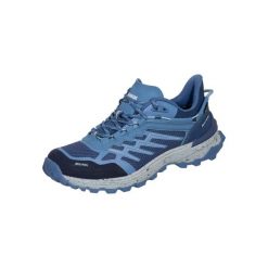 Buty trekkingowe damskie MEINDL Jamaica Lady GTX z membraną Gore-tex. Niebieskie trekkingi MEINDL, bez wzorów, z gore-texu, bez zapięcia, trekkingowe, gore-tex. Za 839.00 zł.