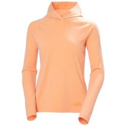 Bluza damska Helly Hansen Tyri. Brązowe bluzy Helly Hansen, bez wzorów, bez ramiączek, z kapturem. Za 378.00 zł.