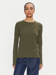 Polo Ralph Lauren Bluzka 211898699031 Zielony Regular Fit. Zielone bluzki Polo Ralph Lauren, xs, bez wzorów, z bawełny, bez kołnierzyka, bez ramiączek. Za 269.99 zł.