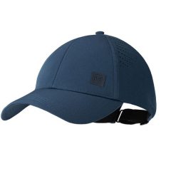 Czapka z daszkiem Summit Cap Night Blue UPF 50. Niebieskie czapki z daszkiem Buff, bez wzorów, z materiału, sportowe. Za 132.99 zł.