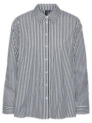 Vero Moda Koszula w kolorze czarno-białym rozmiar: XS. Białe koszule Vero Moda, xs, bez wzorów, z bawełny, bez kołnierzyka, bez ramiączek. Za 74.81 zł.