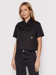 Dickies Koszula Work DK0A4XKDBLK Czarny Relaxed Fit. Czarne koszule Dickies, m, bez wzorów, z syntetyku, bez kołnierzyka, bez ramiączek. Za 249.99 zł.