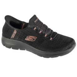 Buty sportowe Sneakersy damskie, Slip-Ins: Summits - Key Pace. Czarne buty sportowe lifestyle Skechers, bez wzorów, sportowe, bez zapięcia. Za 329.99 zł.