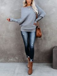 LA Angels Sweter w kolorze szarym rozmiar: L. Szare swetry LA Angels, l, bez wzorów, bez ramiączek. Za 173.45 zł.