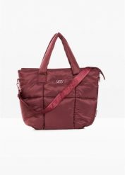 Torba shopper Sketchers. Brązowe shopper bag bonprix, bez wzorów, eleganckie, pikowane, bez dodatków. Za 169.99 zł.