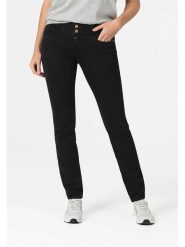 Timezone Dżinsy "Enya" - Slim fit - w kolorze czarnym rozmiar: W27/L32. Czarne jeansy Timezone, l, z aplikacjami, klasyczne. Za 137.45 zł.