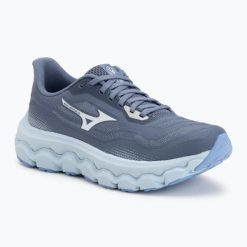 Buty do biegania damskie Mizuno Wave Horizon 9. Szare buty treningowe Mizuno, bez wzorów, z materiału, bez zapięcia, do biegania, mizuno wave. Za 599.99 zł.