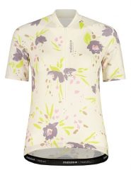 Maloja Koszulka kolarska "VilsaM. AOP" w kolorze kremowym ze wzorem rozmiar: XS. Brązowe t-shirty sportowe Maloja, xs, bez wzorów, z materiału, bez ramiączek, rowerowe. Za 166.88 zł.