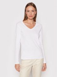 United Colors Of Benetton Bluzka 3GA2E4245 Biały Regular Fit. Białe bluzki United Colors Of Benetton, xs, bez wzorów, z bawełny, bez kołnierzyka, bez ramiączek. Za 79.99 zł.
