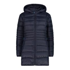 Płaszcz damski turystyczne CMP 33K1696. Niebieskie płaszcze CMP, xs, bez wzorów, sportowe, bez kaptura. W wyprzedaży za 559.99 zł.