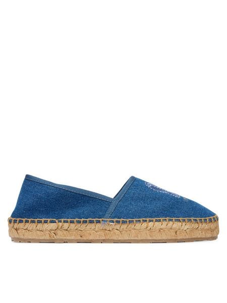 LOVE MOSCHINO Espadryle JA10532G0OJO5700 Niebieski. Niebieskie espadryle Love Moschino, bez wzorów, z materiału, bez obcasa. Za 464.99 zł.
