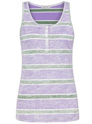 Stitch & Soul Top "Stitch and Soul" w kolorze fioletowo-zielonym rozmiar: XS. Różowe topy Stitch & Soul, xs, bez wzorów, z bawełny, bez kołnierzyka, bez ramiączek. Za 28.58 zł.