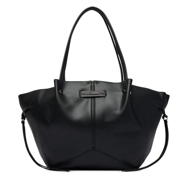 Torebka KARL LAGERFELD. Czarne shopper bag KARL LAGERFELD, bez wzorów, bez dodatków. Za 849.99 zł.