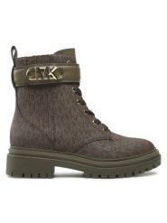 MICHAEL Michael Kors Trapery Parker 40F2PKFE5B Brązowy. Brązowe traperki MICHAEL Michael Kors, bez wzorów, ze skóry, bez obcasa, bez zapięcia. Za 1,549.00 zł.