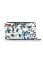 Mila Blu Skórzany portfel "Rovere" w kolorze zielono-białym - 20 x 11 x 2 cm rozmiar: onesize. Zielone portfele Mila Blu, bez wzorów, z materiału. Za 130.99 zł.