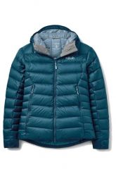 Kurtka trekkingowa puchowa damska Electron Pro Hoody Women. Niebieskie kurtki RAB, na zimę, l, bez wzorów, z puchu, z kapturem. Za 1,419.99 zł.