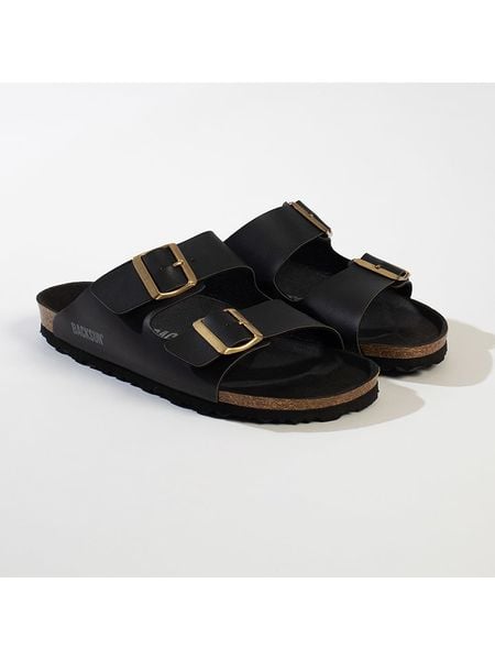 BACKSUN Klapki "Bali" w kolorze czarnym rozmiar: 36. Czarne klapki Backsun, bez wzorów, klasyczne, z otwartym noskiem, bez obcasa, bez zapięcia. Za 119.95 zł.