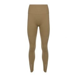 Legginsy treningowe damskie Gymshark Energy Seamless. Brązowe legginsy Gymshark, bez wzorów, z elastanu, sportowe, długie. Za 179.99 zł.