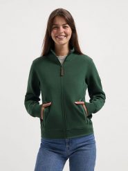 TRAVELIN' Bluza w kolorze zielonym rozmiar: M. Zielone bluzy Travelin', m, bez wzorów, bez ramiączek, bez kaptura. Za 254.14 zł.