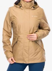 Kurtka damska Vaude Rosemoor 3in1 Jacket II. Brązowe kurtki Vaude, s, bez wzorów, z materiału, bez kaptura. Za 935.80 zł.
