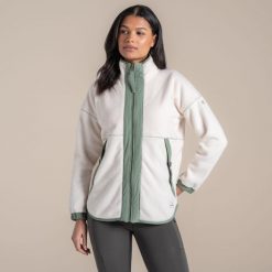 Damski polar Craghoppers Kidsy. Białe bluzy z polaru Craghoppers, bez wzorów, z polaru. Za 387.55 zł.