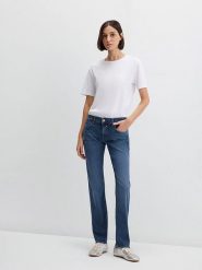 MAVI Dżinsy "Mirella" - Slim fit - w kolorze granatowym rozmiar: W27/L30. Niebieskie jeansy Mavi, l, bez wzorów, klasyczne. Za 144.95 zł.