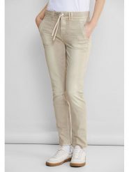 Street One Dżinsy "Bonny" - Slim fit - w kolorze beżowym rozmiar: W31/L28. Brązowe jeansy Street One, l, z aplikacjami, ze skóry, street. Za 107.97 zł.