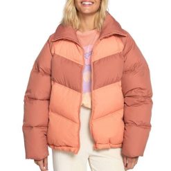 Kurtka zimowa damska Billabong Winter Paradise Insulated. Czerwone kurtki Billabong, na zimę, bez wzorów, z poliamidu, bez kaptura. Za 491.05 zł.