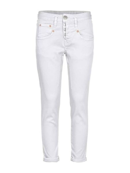 Herrlicher Spodnie w kolorze białym rozmiar: W24. Białe spodnie materiałowe Herrlicher, bez wzorów, z materiału, klasyczne. Za 217.99 zł.