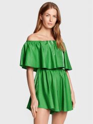 Glamorous Kombinezon GC0623 Zielony Regular Fit. Zielone sukienki Glamorous, bez wzorów, z syntetyku, bez kołnierzyka, bez ramiączek. Za 159.99 zł.