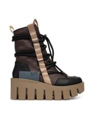 United Nude Trzewiki Grip Desert LO 11034161165 Brązowy ciemny. Brązowe botki United Nude, bez wzorów, ze skóry, bez obcasa, na koturnie, bez zapięcia. Za 1,579.00 zł.