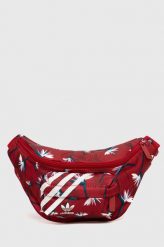 Adidas Originals nerka Thebe Magugu kolor czerwony. Czerwone nerki i saszetki adidas Originals, bez wzorów, z materiału, bez dodatków. W wyprzedaży za 82.99 zł.