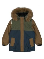 Mikk-line Parka w kolorze jasnobrązowo-granatowym rozmiar: 110. Brązowe płaszcze mikk-line, m, bez wzorów, bez kaptura. Za 260.99 zł.