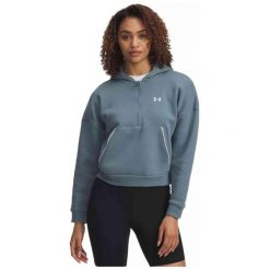 Bluza damska Under Armour Sport Terry FZ. Niebieskie bluzy bez kaptura Under Armour, bez wzorów, bez kaptura. Za 129.99 zł.