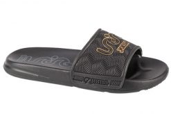 Klapki na basen damskie, S.Land Lady 24 SLALS. Czarne klapki Joma, bez wzorów, z materiału, sportowe, bez obcasa, bez zapięcia. Za 44.99 zł.