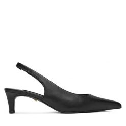 Czółenka GINO ROSSI. Czarne czółenka Gino Rossi, bez wzorów, bez obcasa, bez zapięcia. Za 299.99 zł.