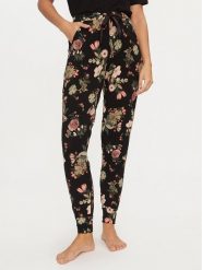 Hunkemöller Spodnie piżamowe 206549 Czarny Regular Fit. Czarne piżamy Hunkemöller, s, bez wzorów, z syntetyku, bez kołnierzyka, bez ramiączek. Za 149.99 zł.