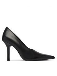 Patrizia Pepe Szpilki 8Z0106/L048-K103 Czarny. Czarne szpilki Patrizia Pepe, bez wzorów, ze skóry, bez obcasa, na szpilce, bez zapięcia. Za 1,269.00 zł.