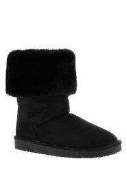 ISLAND BOOT Botki zimowe "Canfield" w kolorze czarnym rozmiar: 36. Czarne botki Island Boot, bez wzorów, z materiału, bez obcasa, bez zapięcia. Za 133.89 zł.