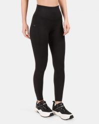 Damska legginsy Kilpi JAMILY-W. Czarne legginsy Kilpi, bez wzorów, z meshu, casualowe. Za 215.49 zł.