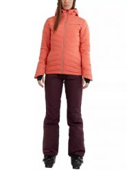 Kurtka narciarska damska Fundango Punch Padded. Czerwone kurtki narciarskie FUNDANGO, na zimę, l, bez wzorów, z materiału, bez kaptura, narciarskie. Za 599.00 zł.