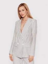 DeeZee Marynarka Natural Shades EMT002 Niebieski Regular Fit. Niebieskie marynarki i żakiety DeeZee, xs, bez wzorów, z bawełny, bez ramiączek. Za 159.99 zł.