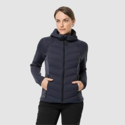 Kurtka damska Jack Wolfskin tasman. Niebieskie kurtki Jack Wolfskin, m, bez wzorów, z materiału, bez kaptura. Za 499.65 zł.